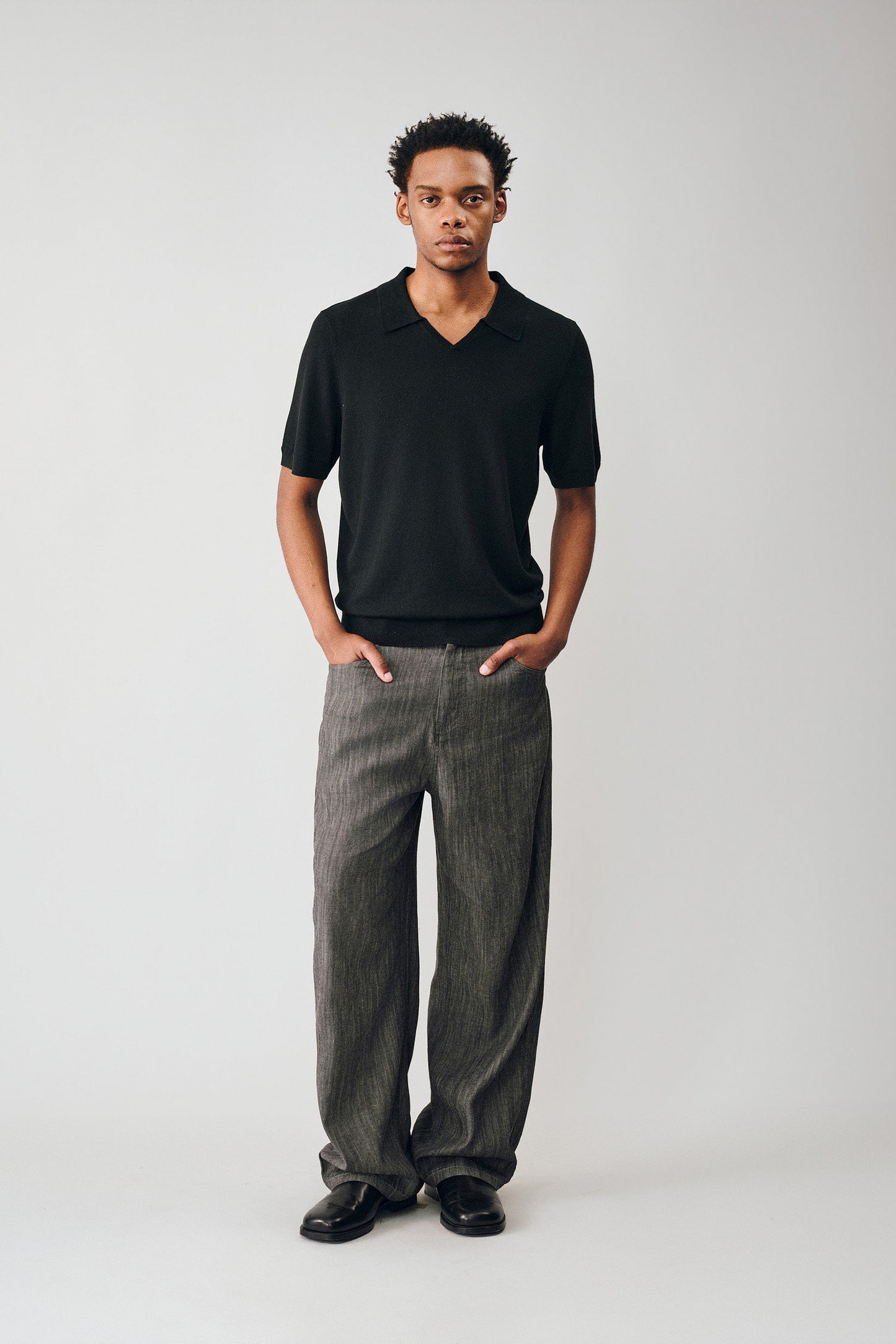 Cotton and Linen Denim Pants