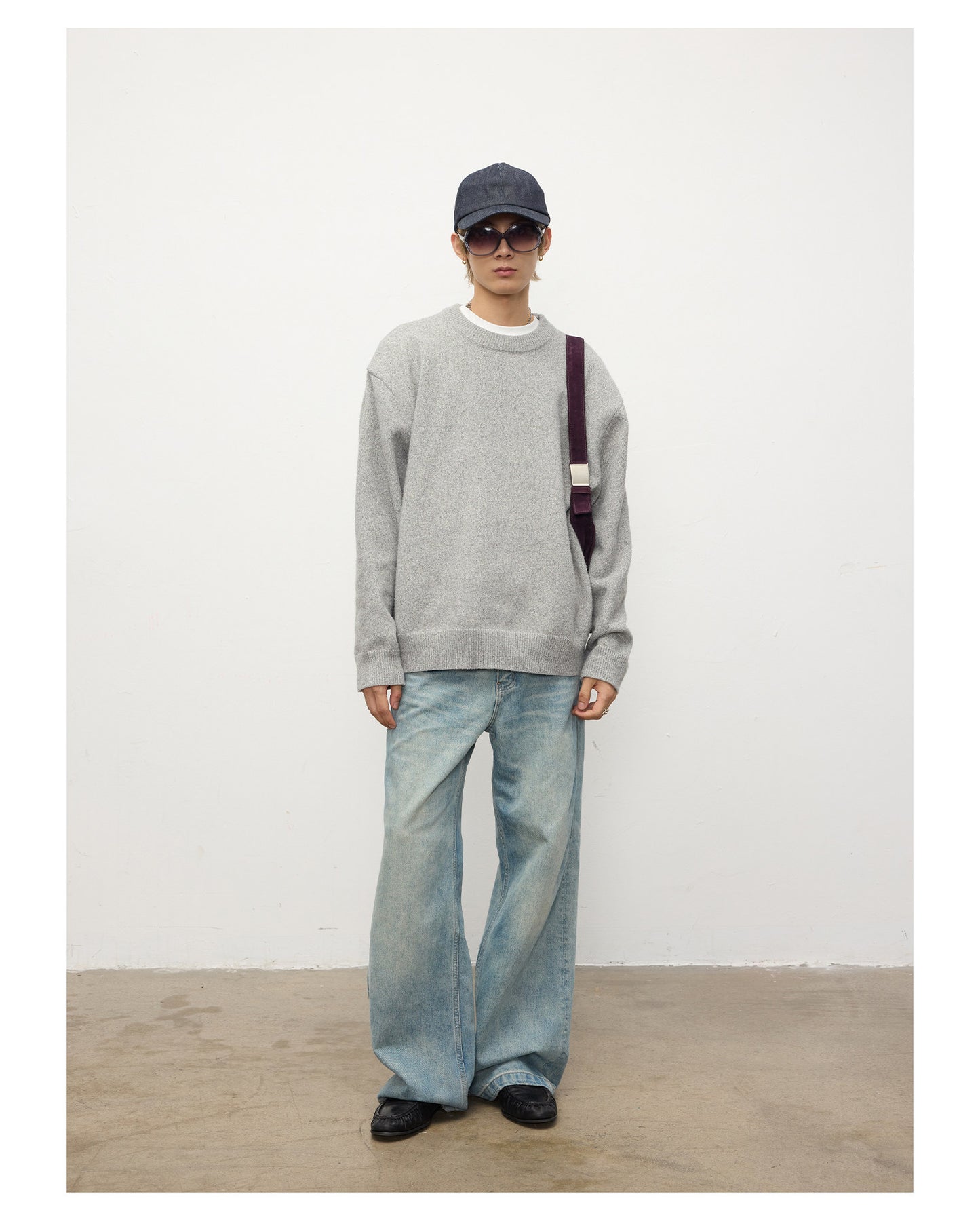 Soft Crew Neck Pullover Sweater