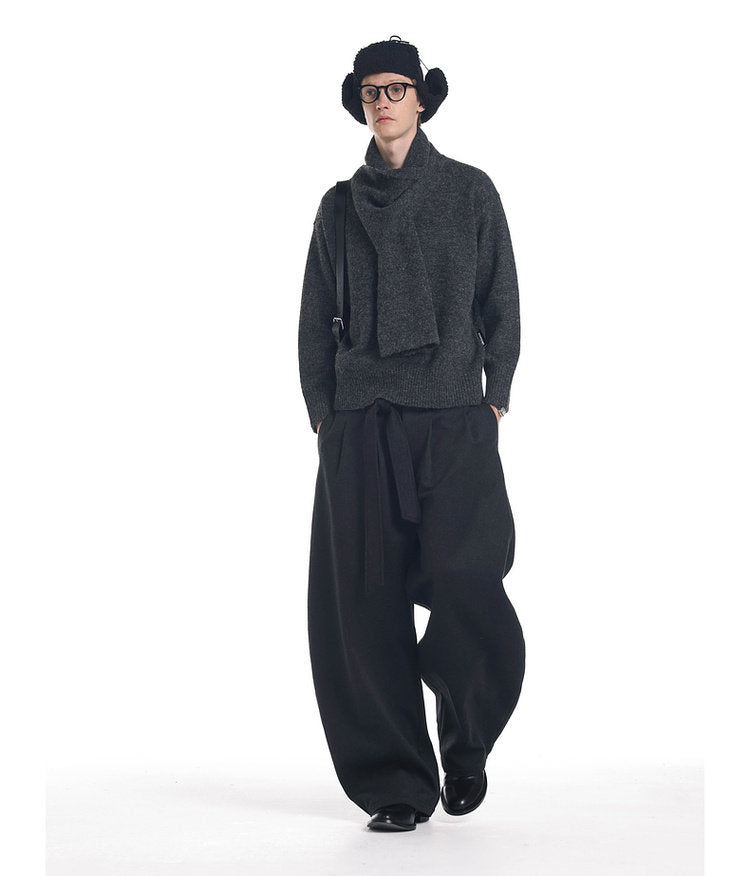 Pullover Scarf Sweater