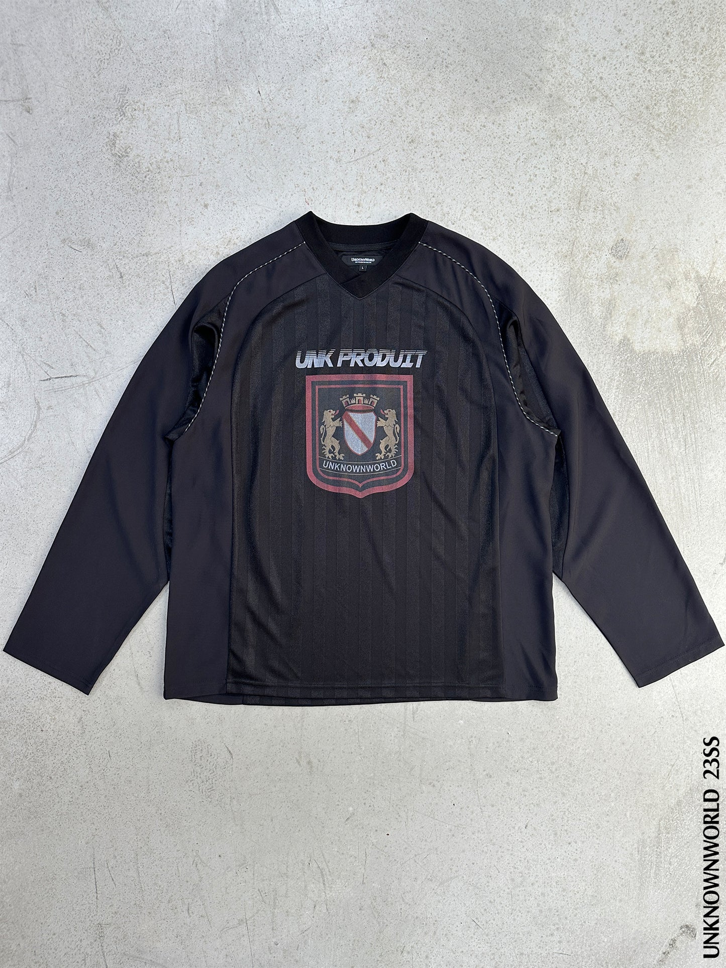 Virtual Football Team Shield Printed Long Sleeve T-Shirt