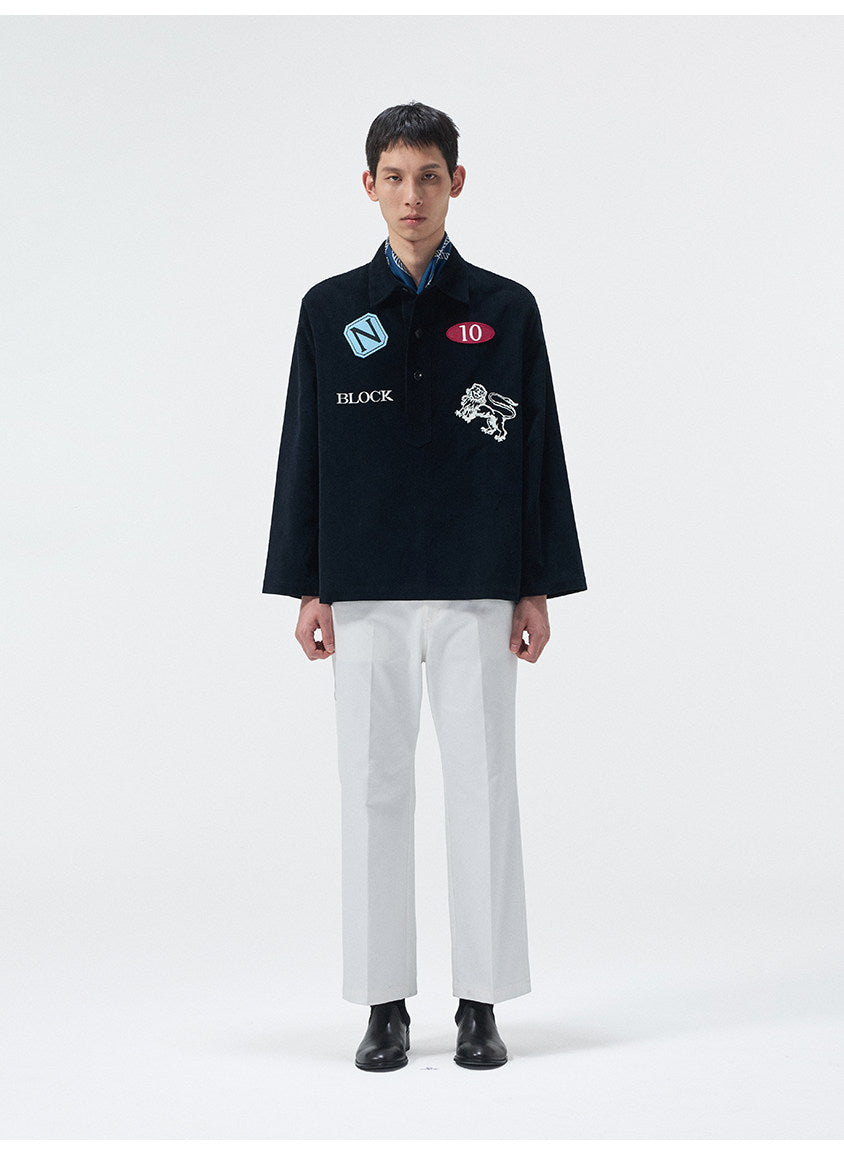 Multi-Pocket Wash-Finished Cropped Pants