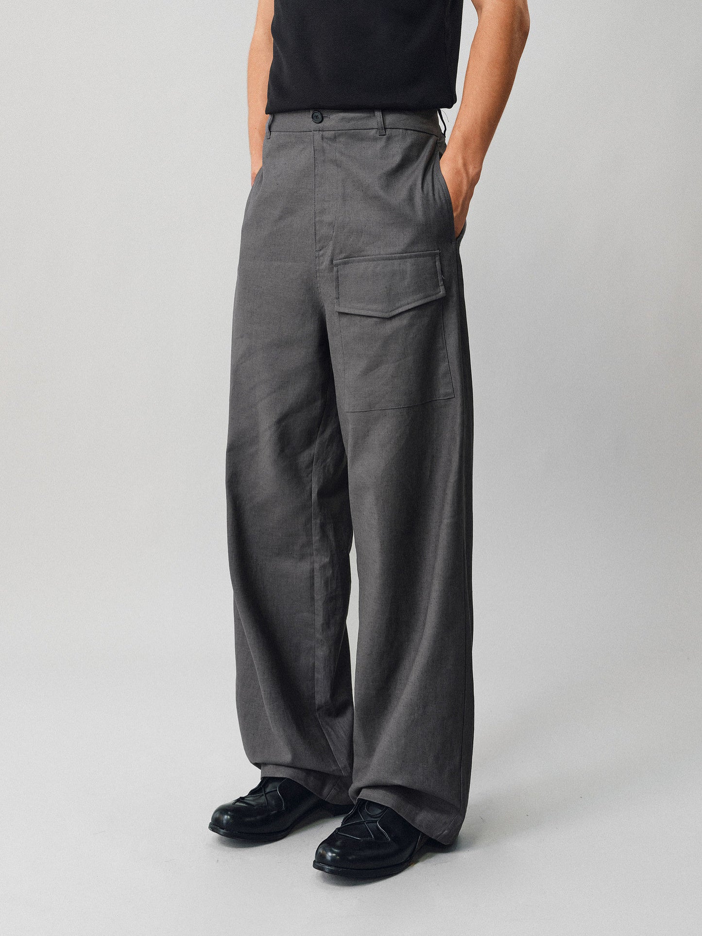 Work Pants with Patch Pockets