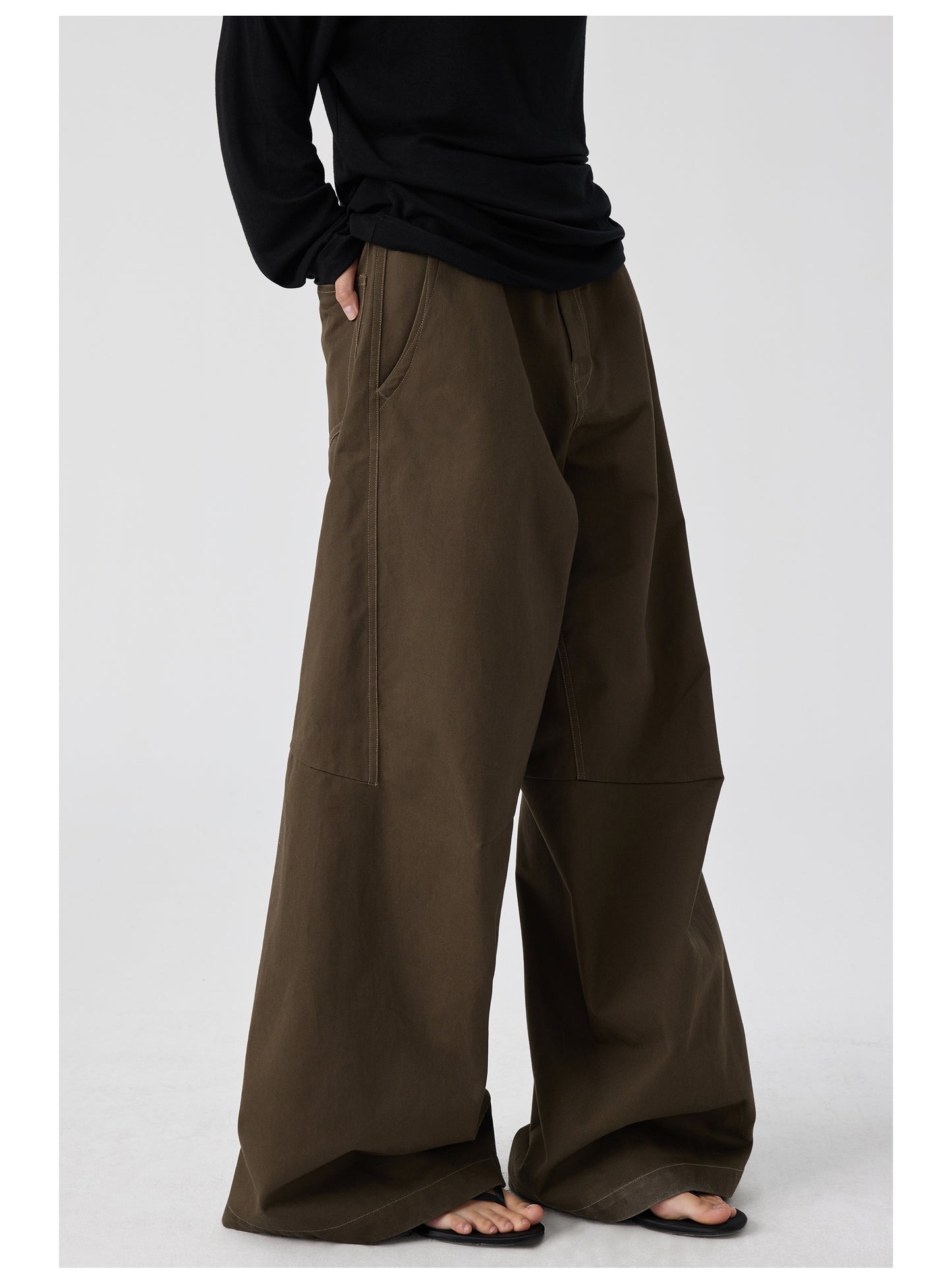 Large Fit Casual Pants