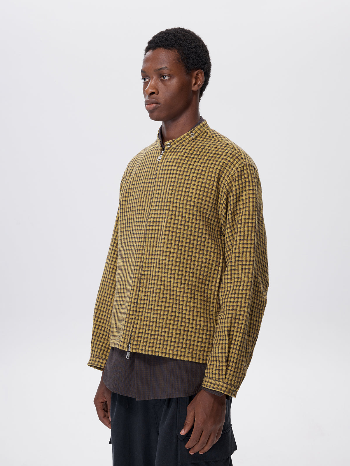 Cotton Check Pattern Jacket