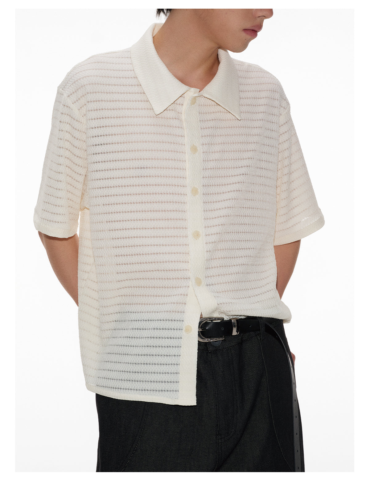 Hollow Stripe Shirt