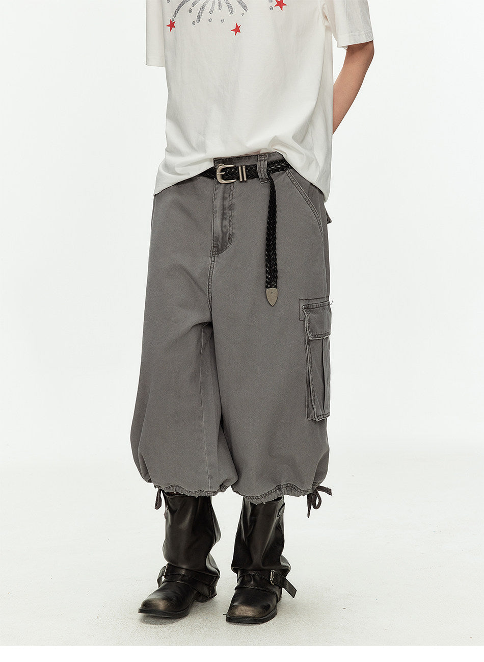 Double Drawstring Workwear Shorts