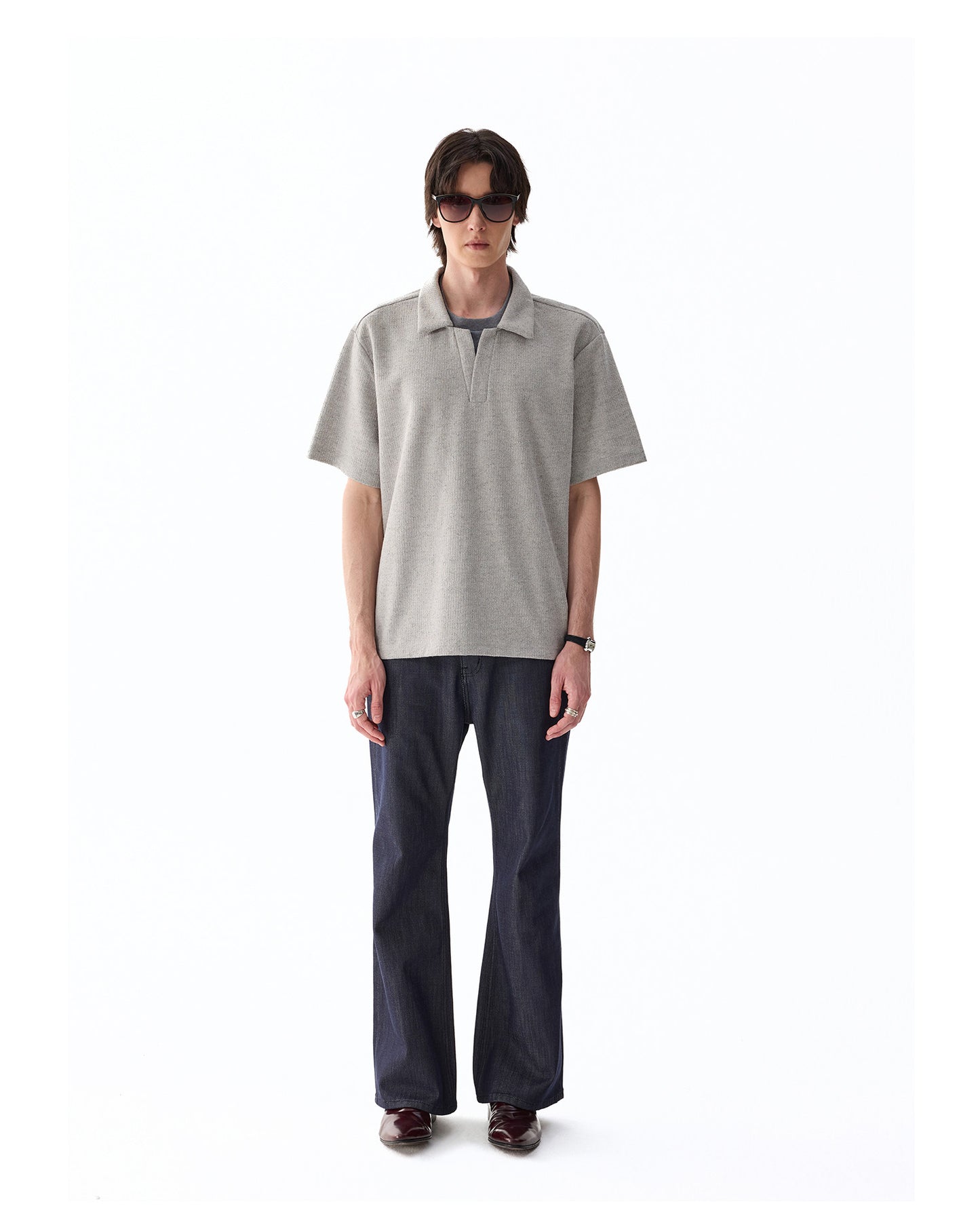 Faux Two-Piece Polo Shirt