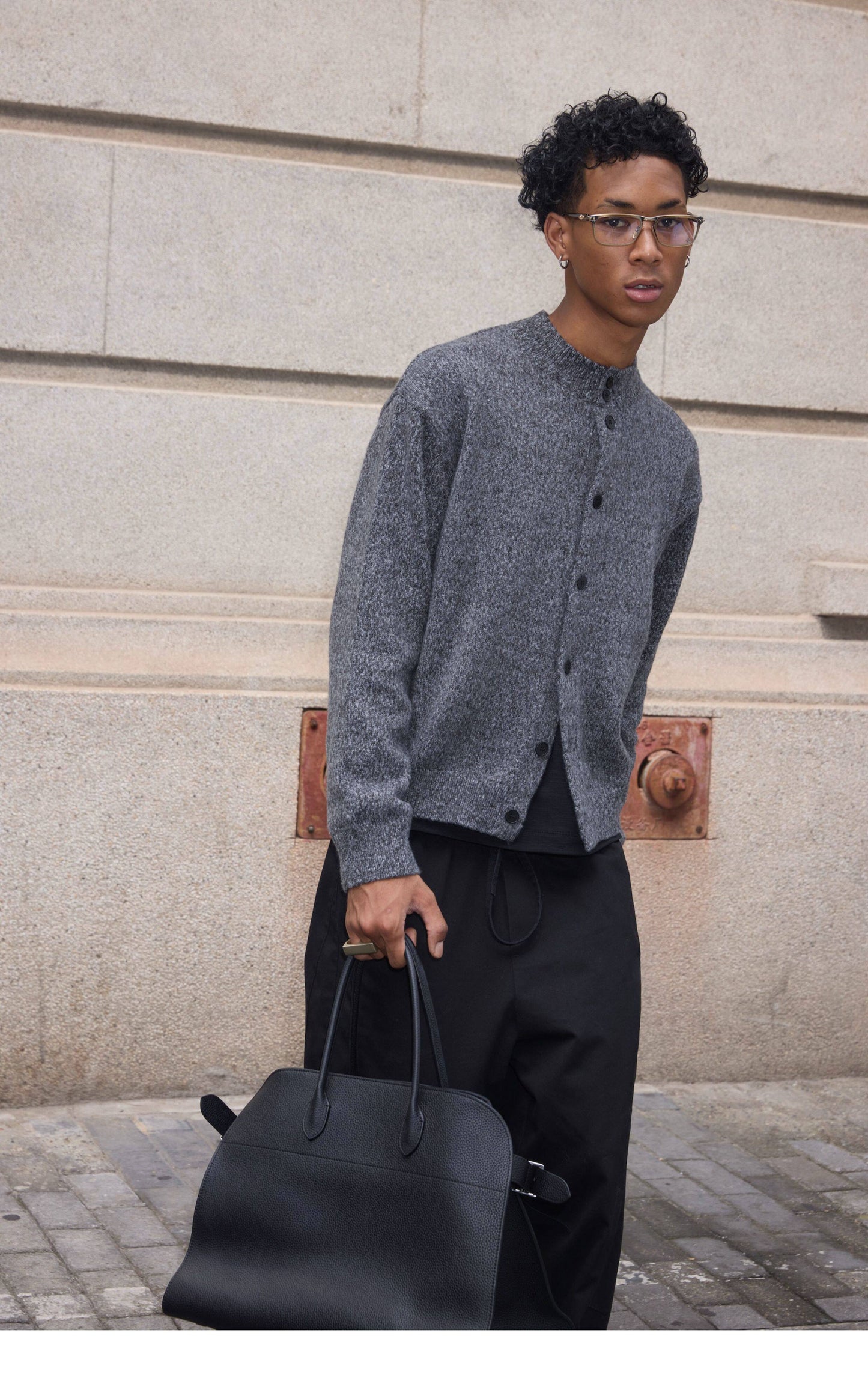 Multi-button Knit Cardigan
