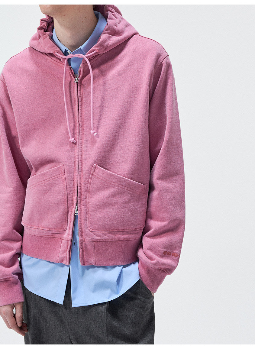 Short-Length Drawstring Sweatshirt