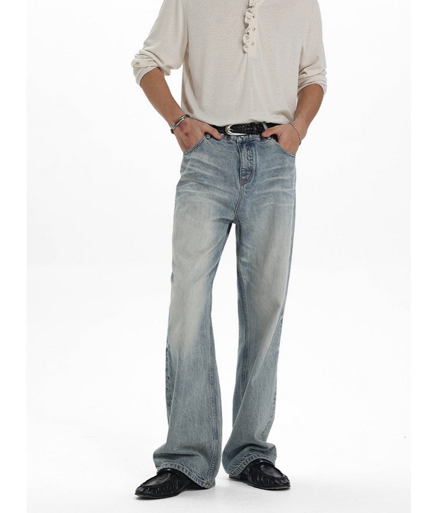 Vintage Heavy-Duty Honeycomb Denim Pants