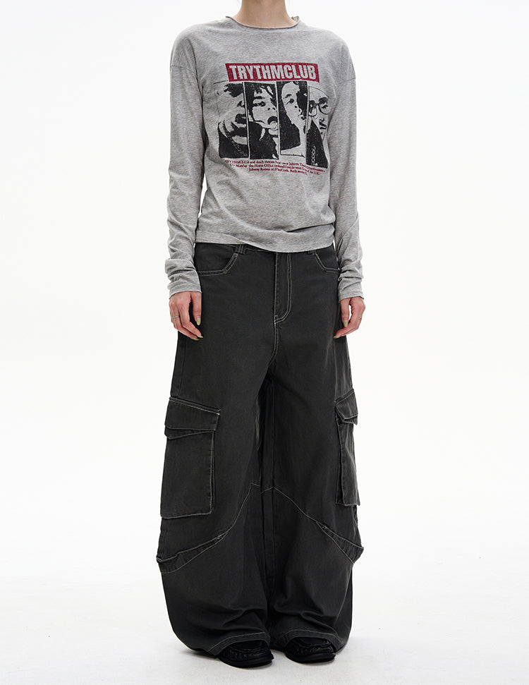 Niche Multi-Pocket Casual Pants