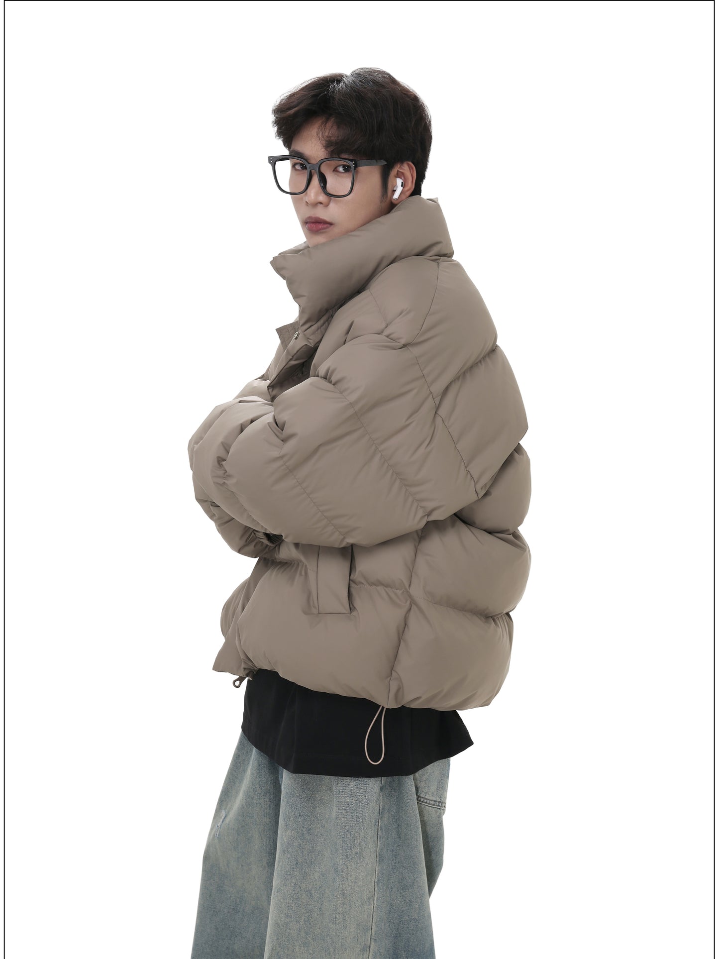 Stand collar cotton jacket