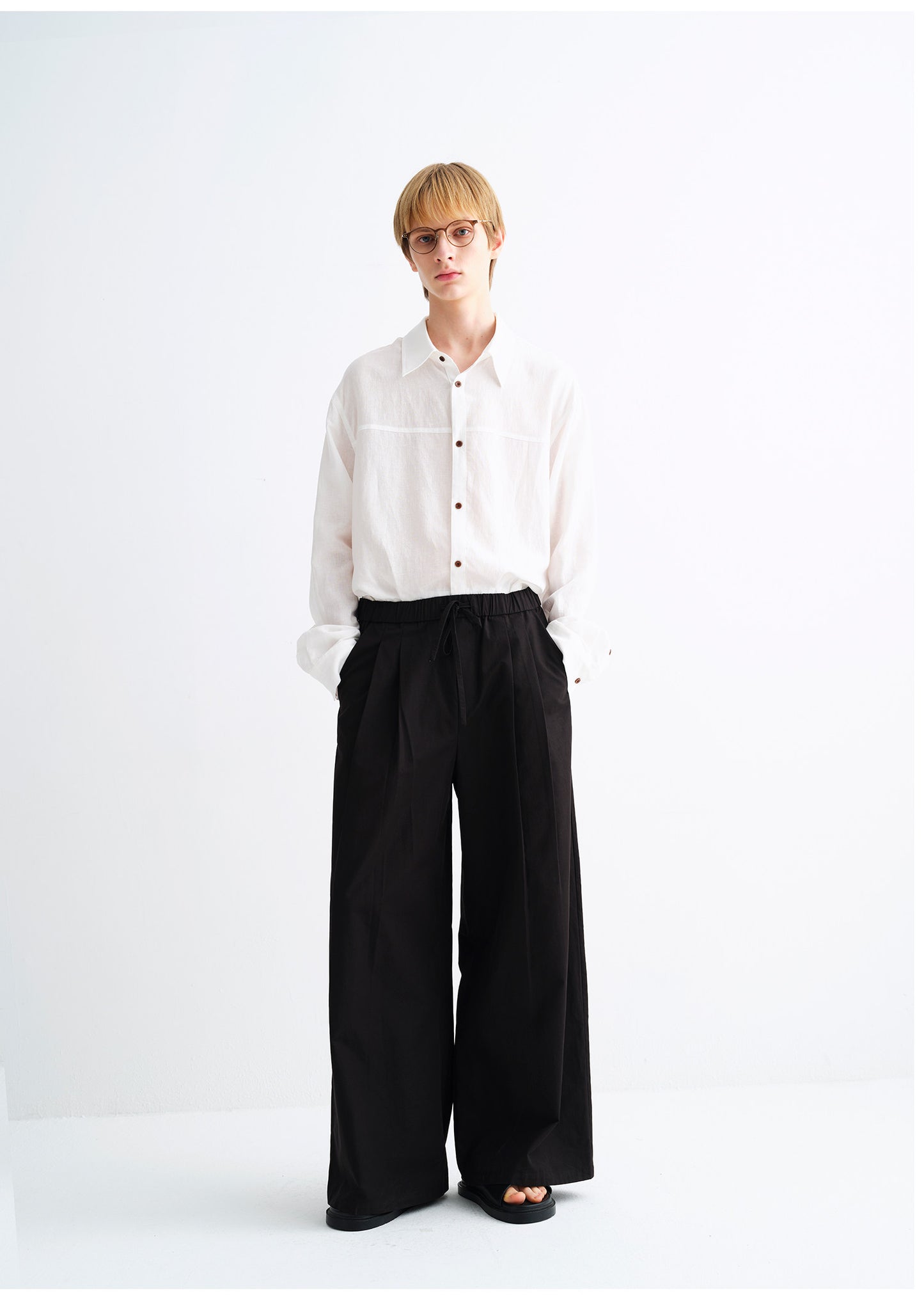 Linen-Blend Relaxed-Fit Shirt
