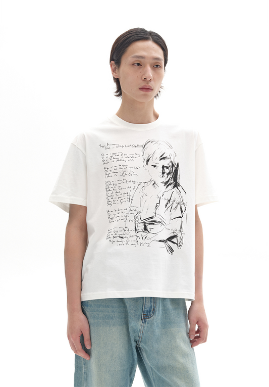 Loose Simple Print T-Shirt