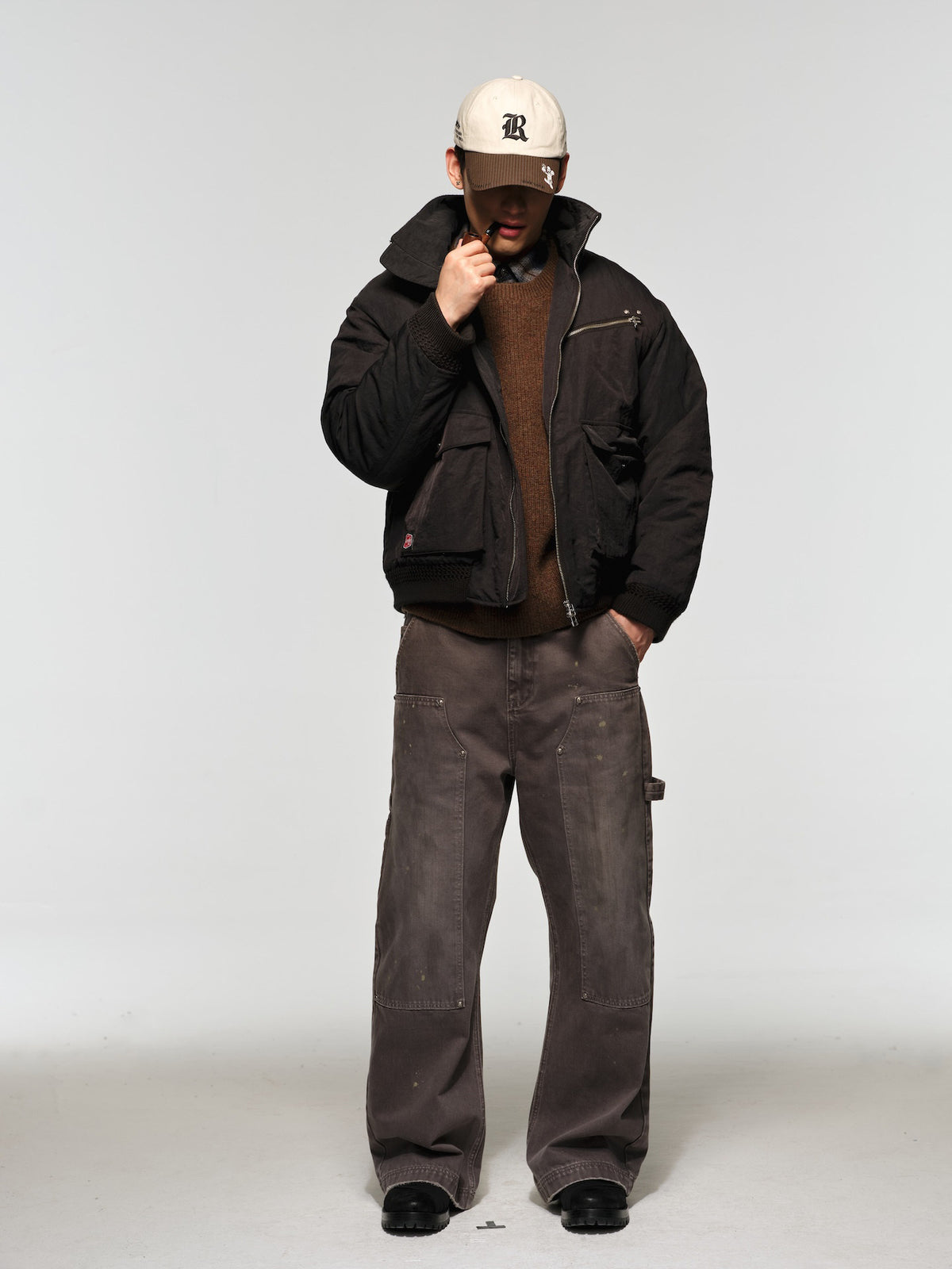 High-Neck Cotton Jacket