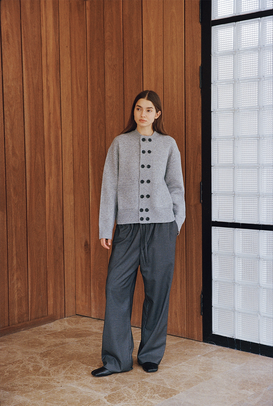 Double-breasted cardigan