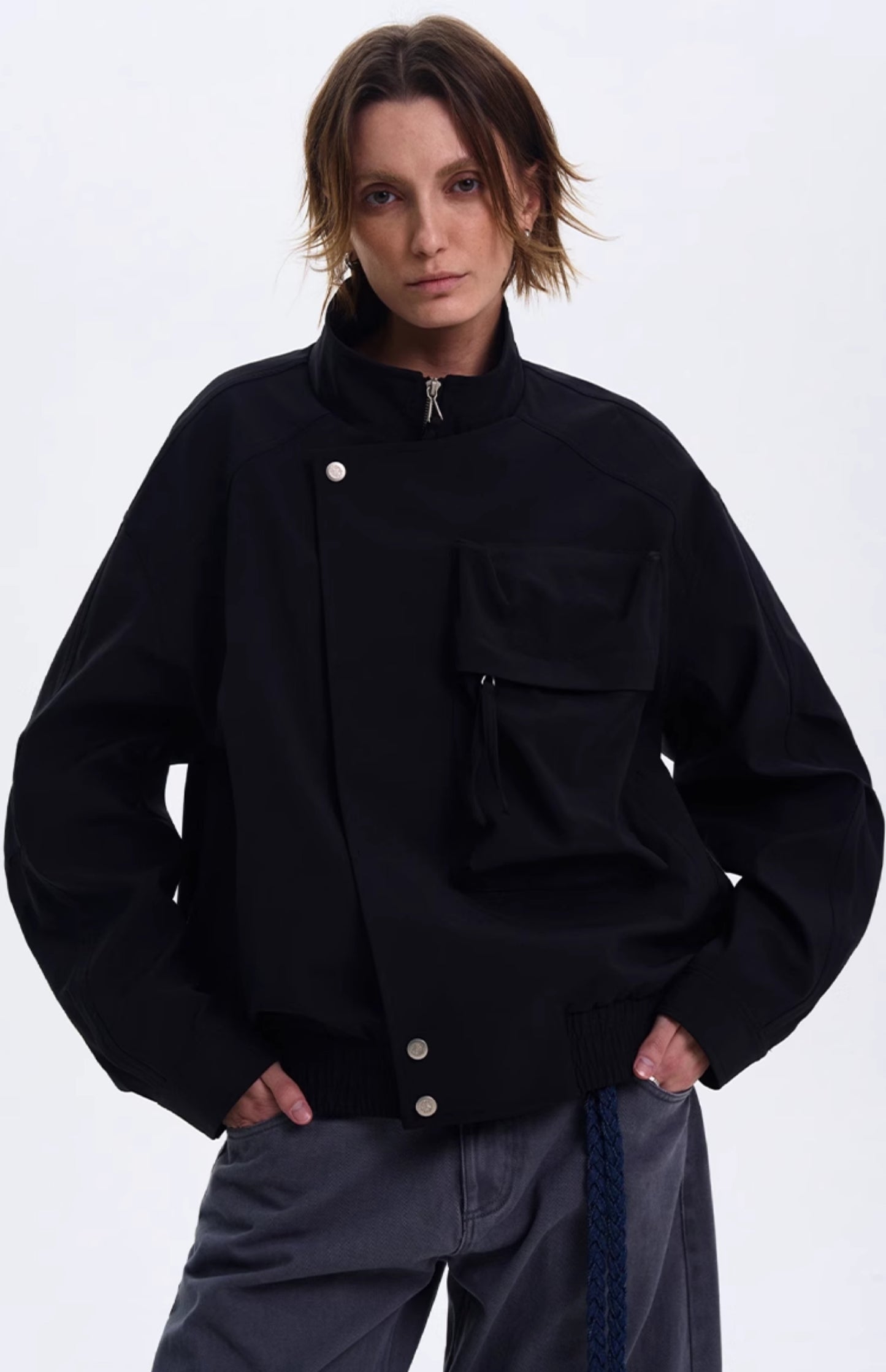 Unisex deconstructed jacket