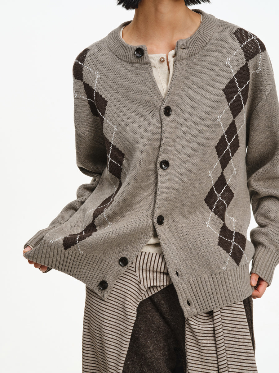 Hand-Draped Knit Cardigan