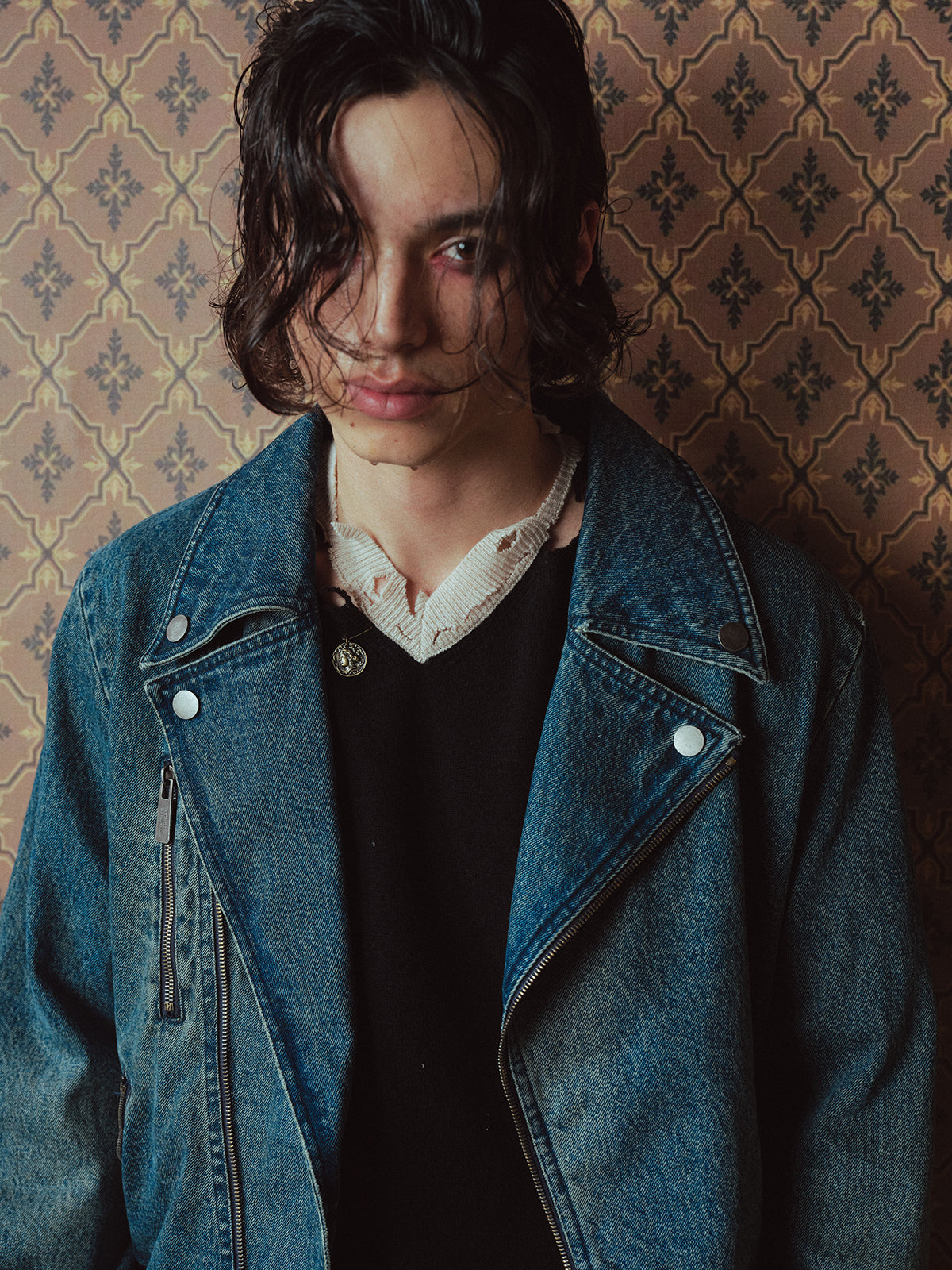 Denim Motorcycle Jacket