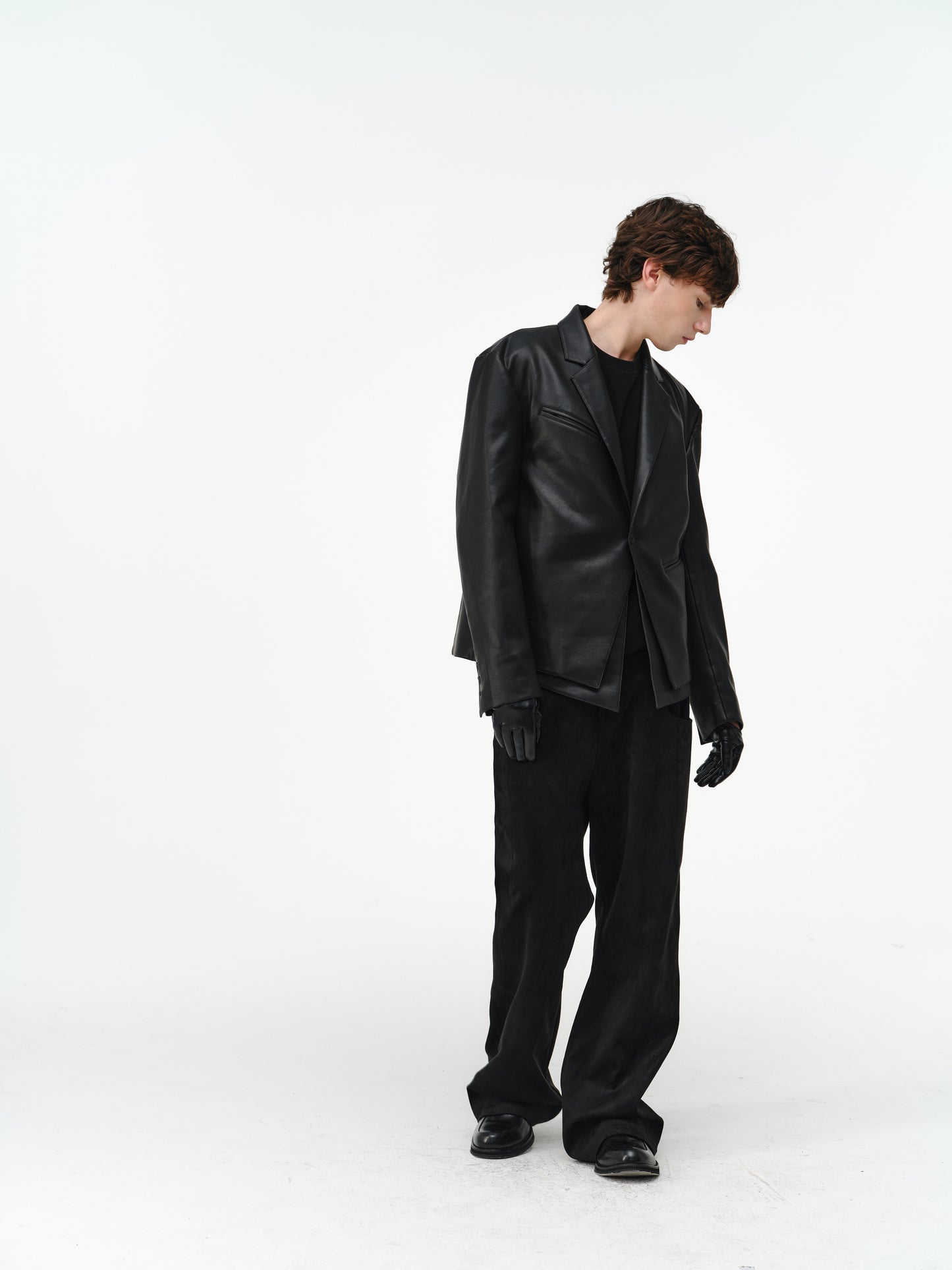 Asymmetrical-Pocket Slim-Fit Jacket