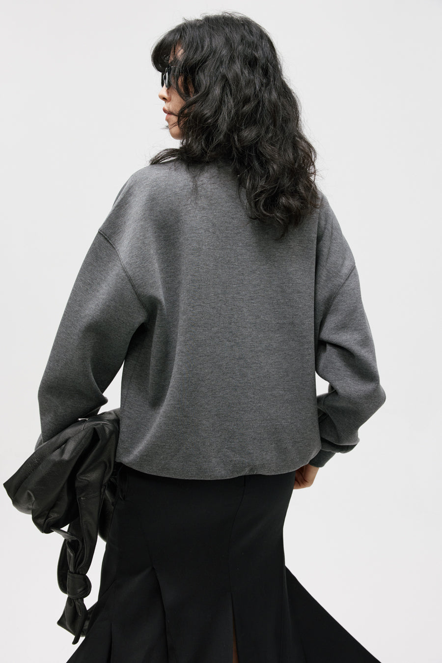 Lapel Air Layer Sweatshirt