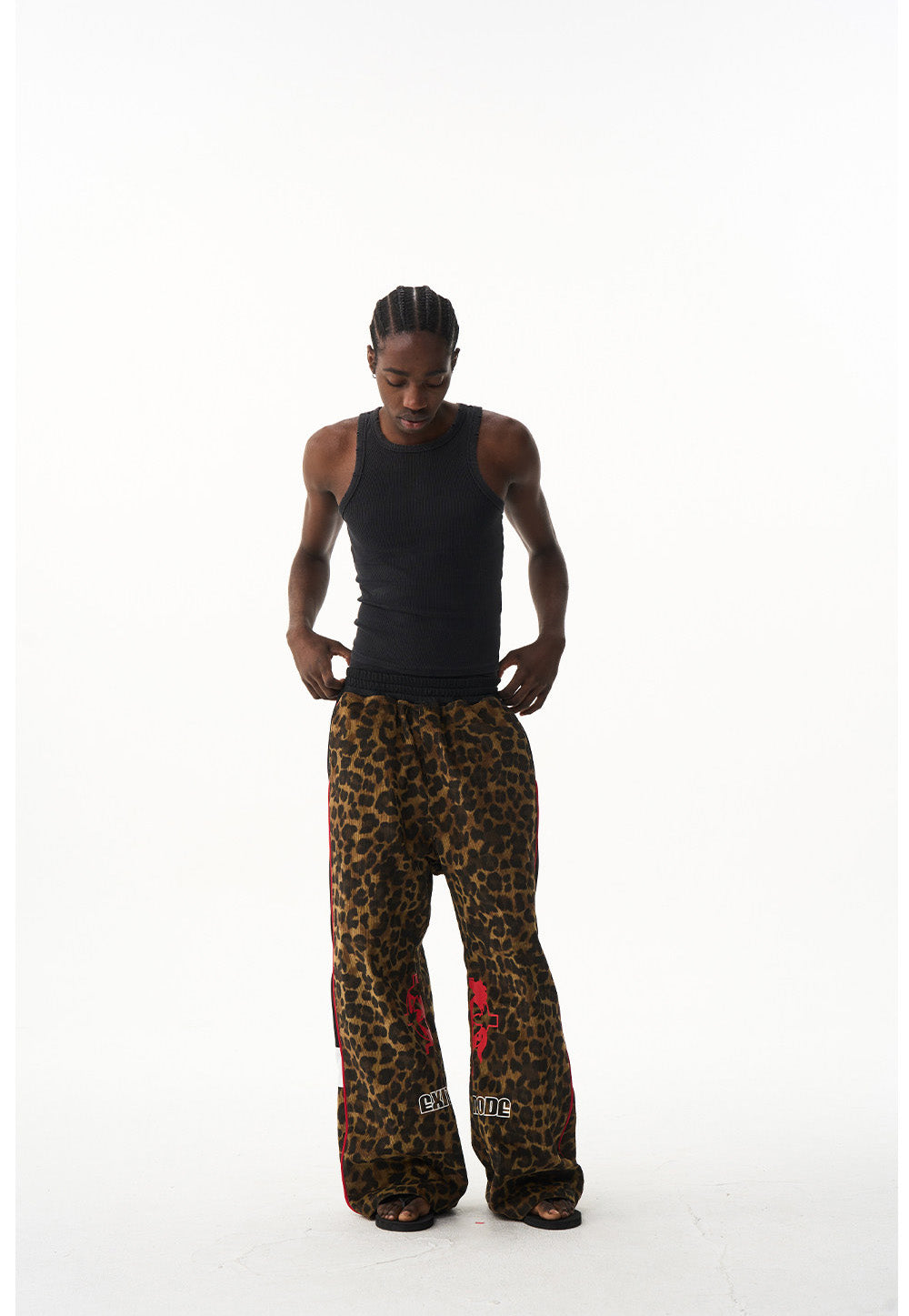 Leopard Print Casual Pants
