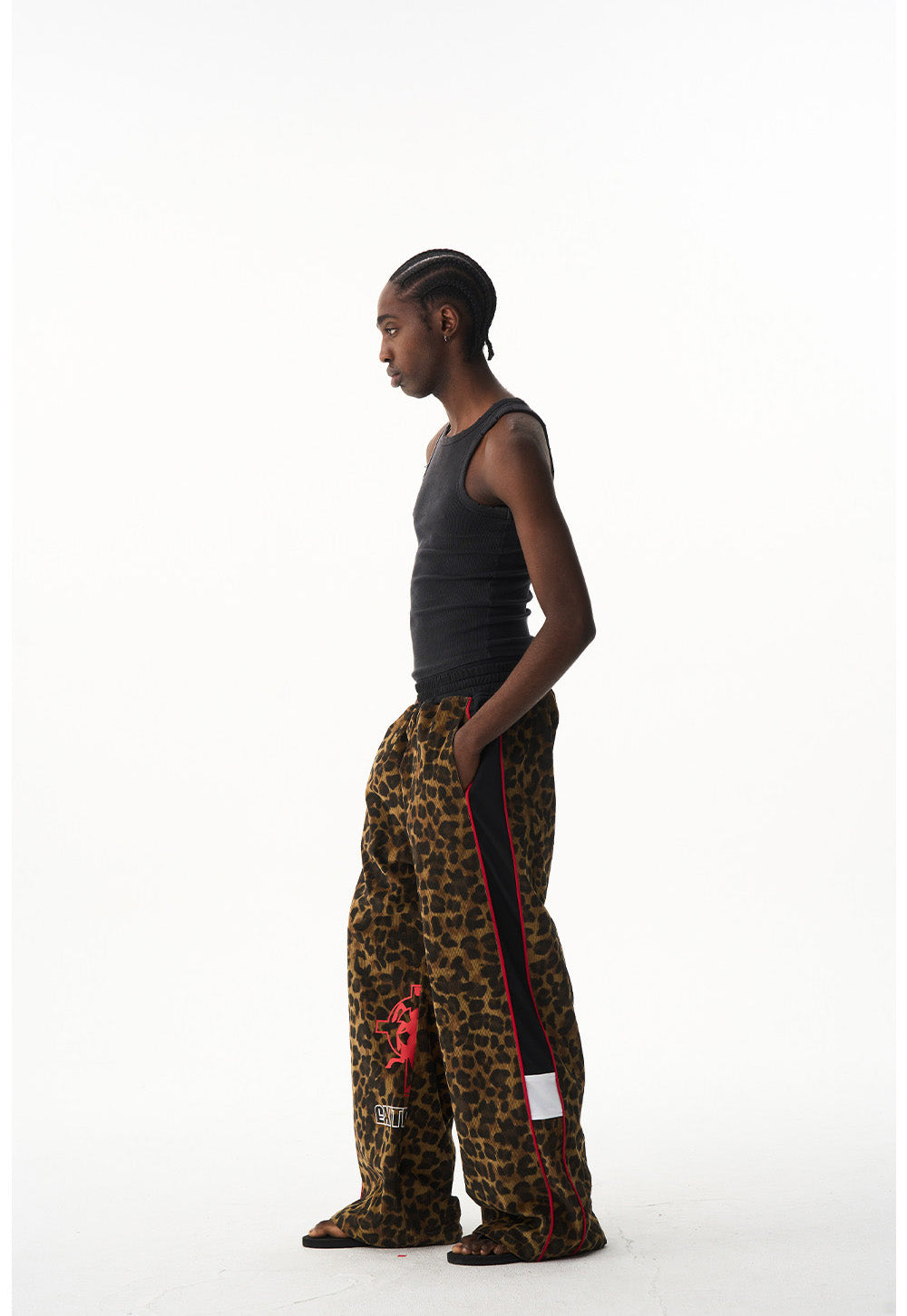 Leopard Print Casual Pants
