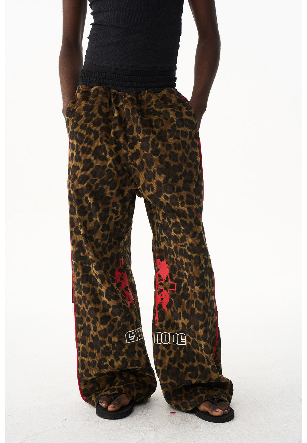 Leopard Print Casual Pants
