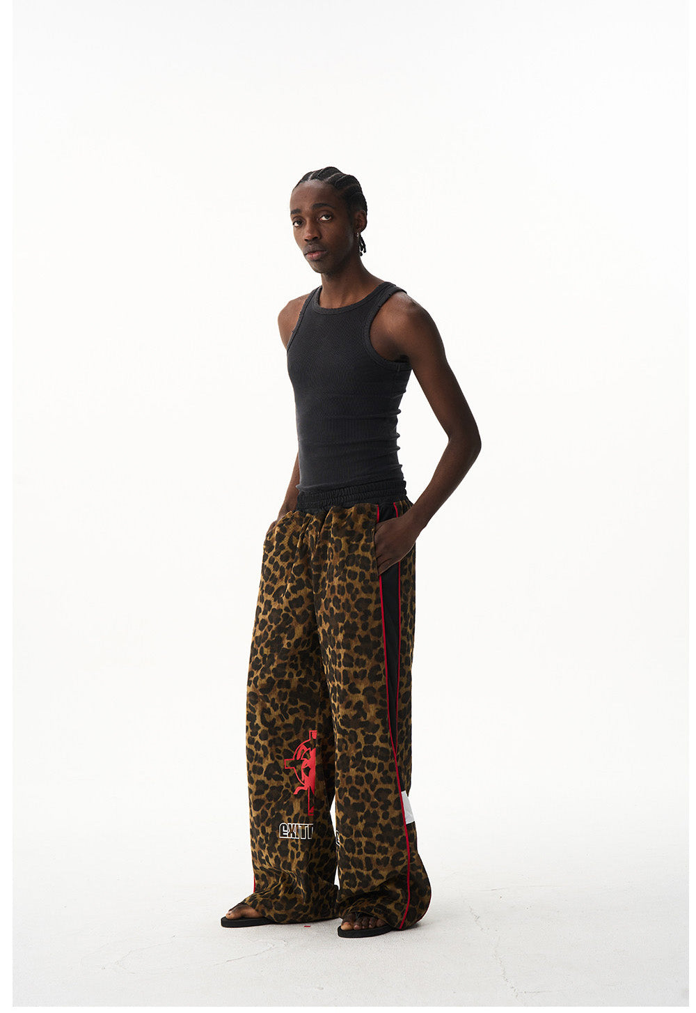 Leopard Print Casual Pants