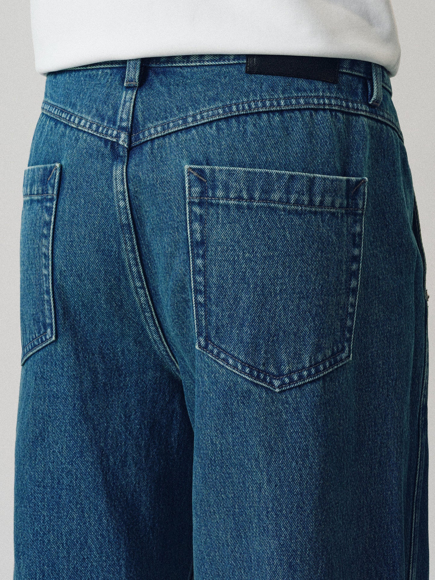 Deconstructed Retro Denim Pants