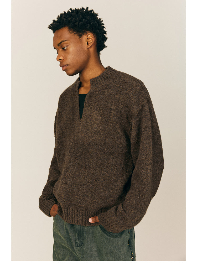 V-Neck Pullover Sweater