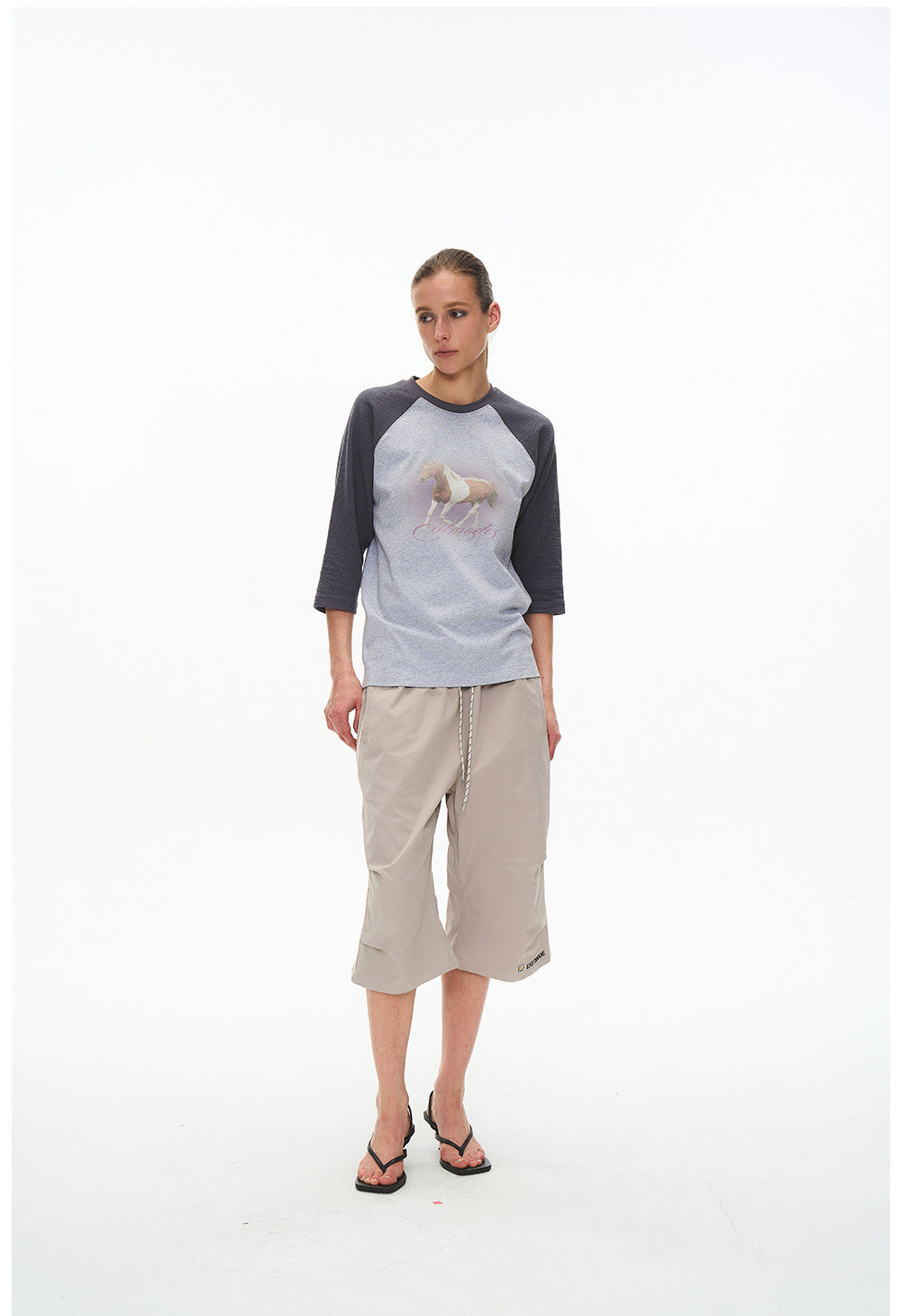 Patchwork Raglan T-shirt
