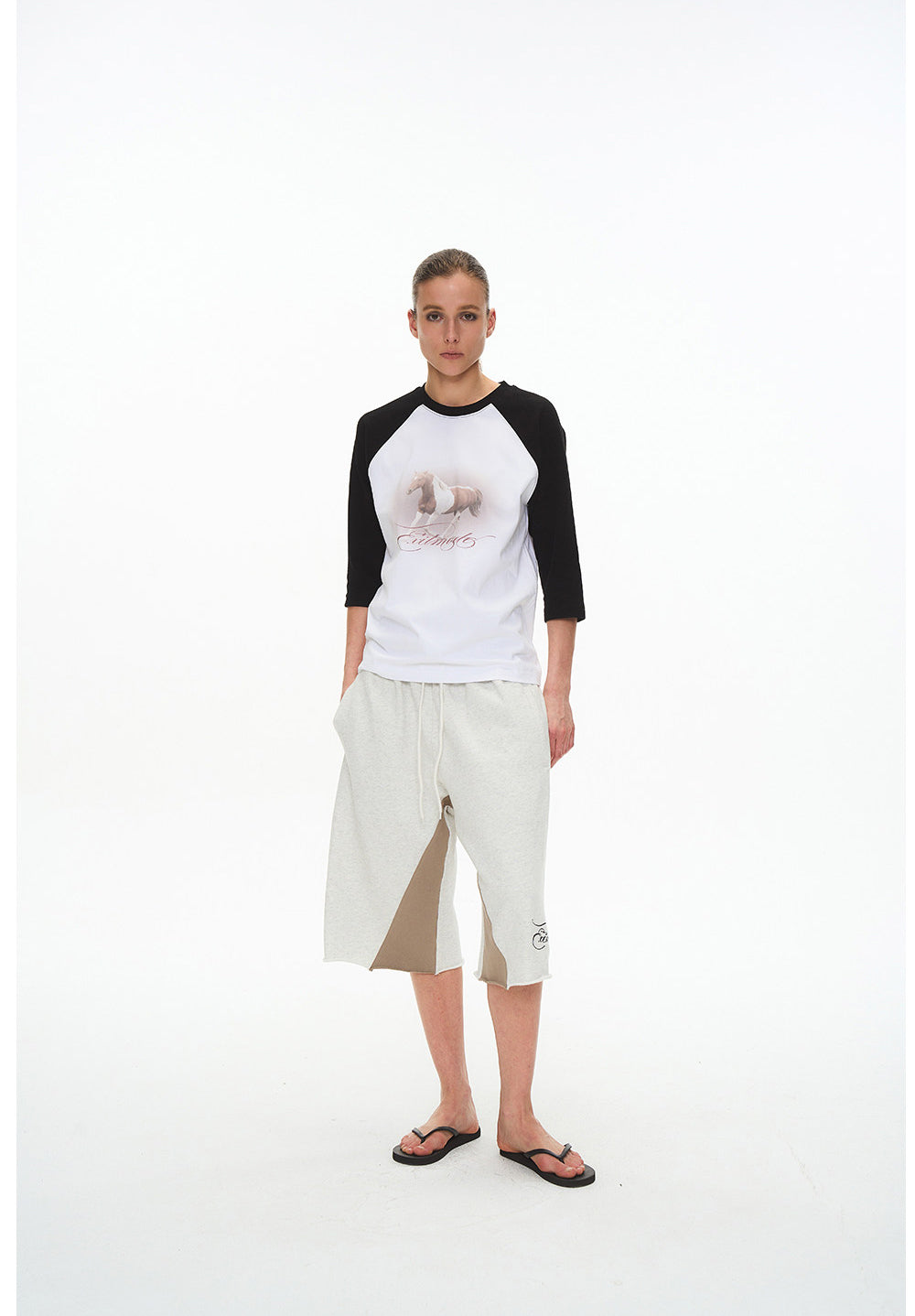 Patchwork Raglan T-shirt