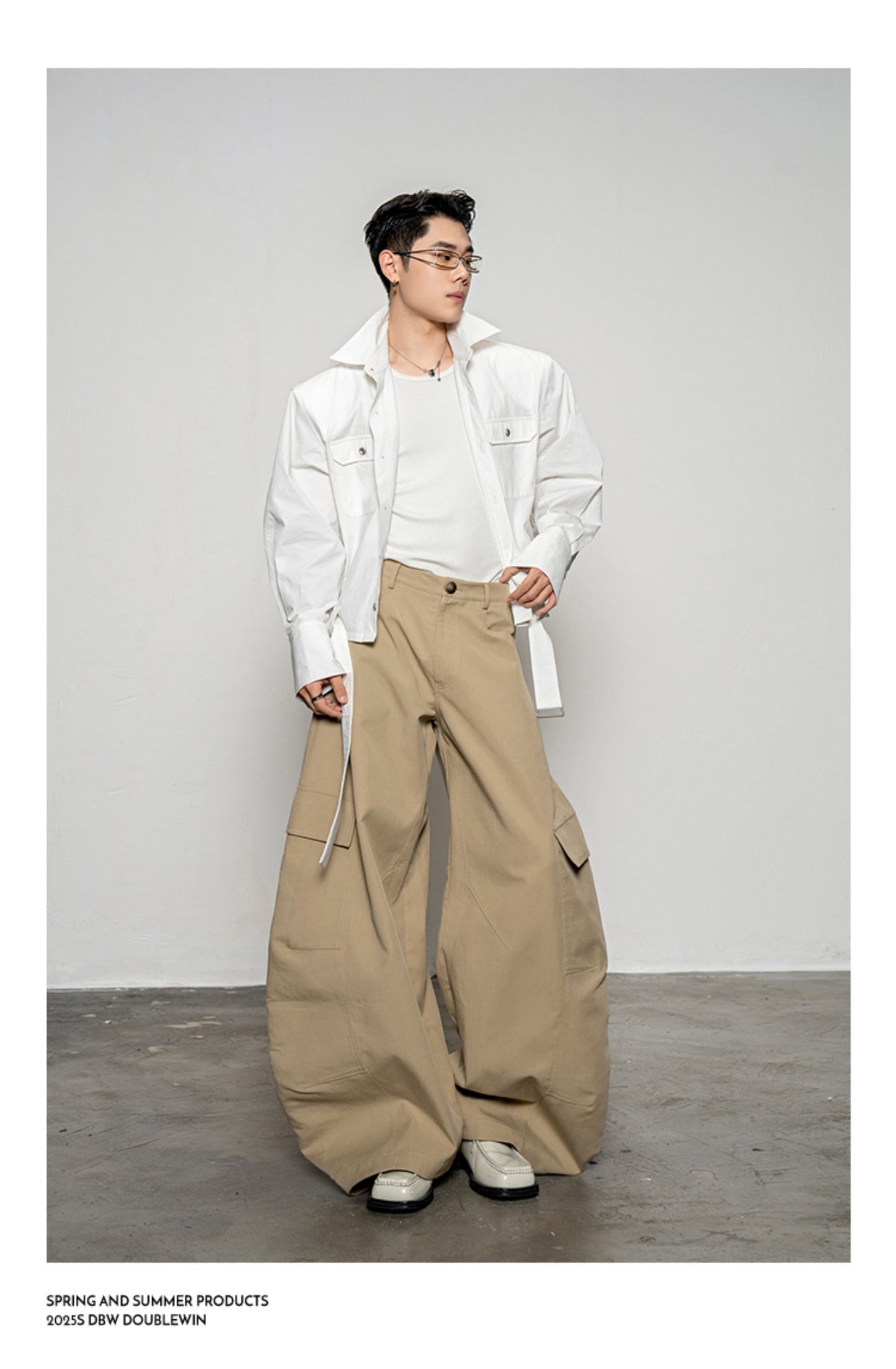 Pleated Textured Short Shirt