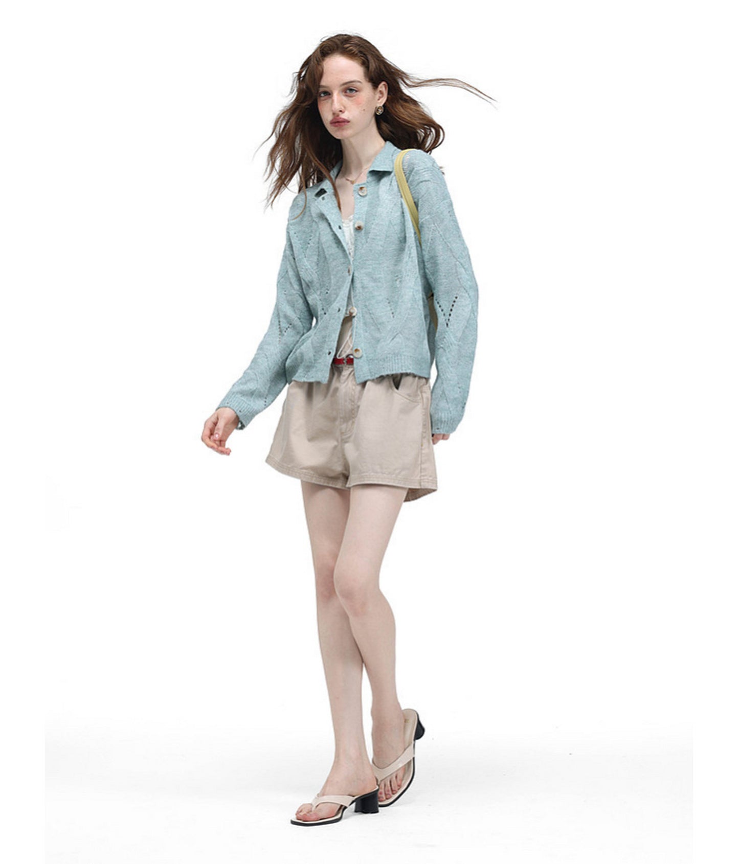 3D Cable-Knit Cardigan