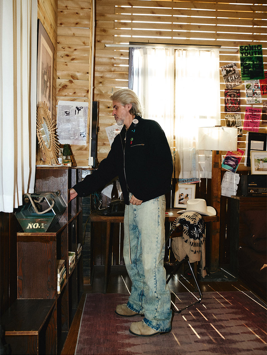 Vintage lapel washed jacket