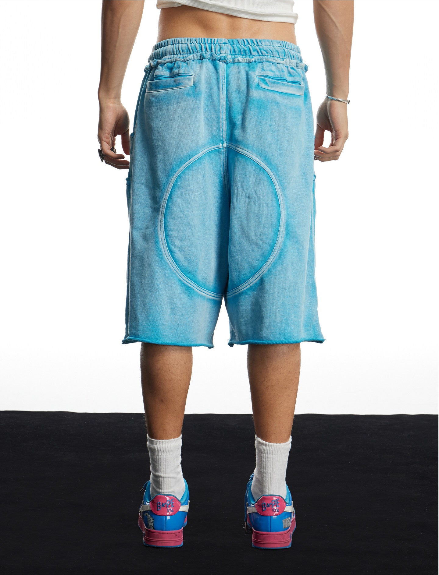 Deconstructed Wash Vintage Shorts