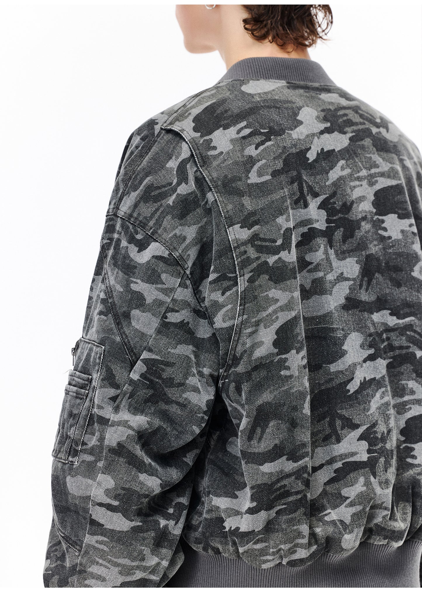 Washed Camouflage Cotton Jacket