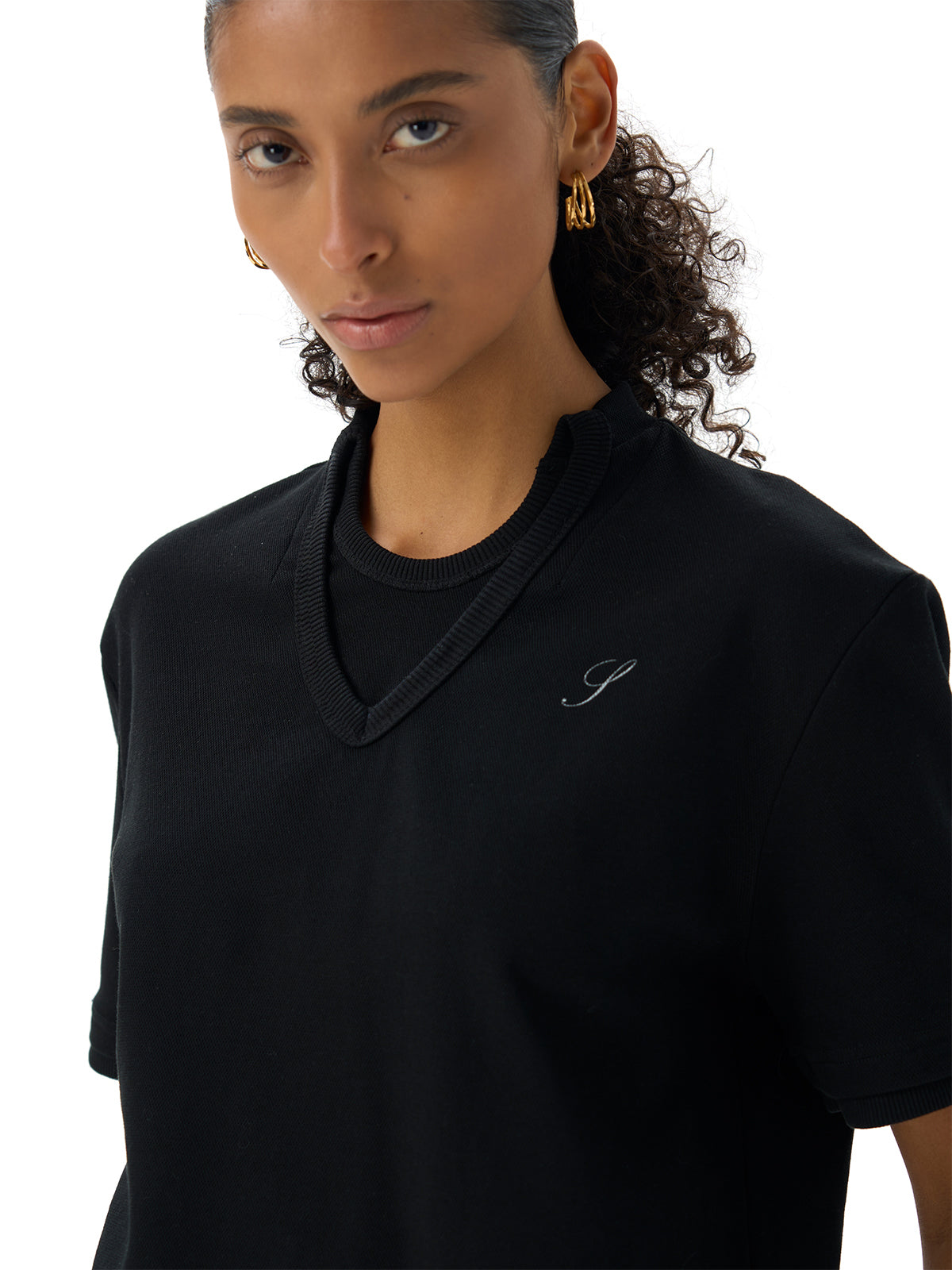 Straight Shoulder T-Shirt