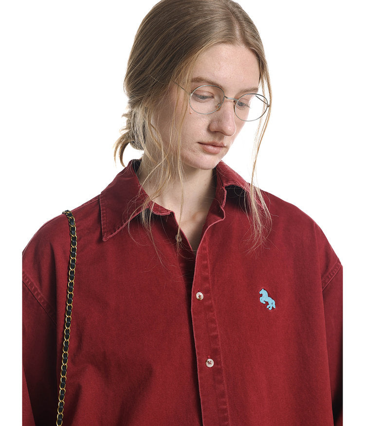 Vintage-Style Brushed Shirt