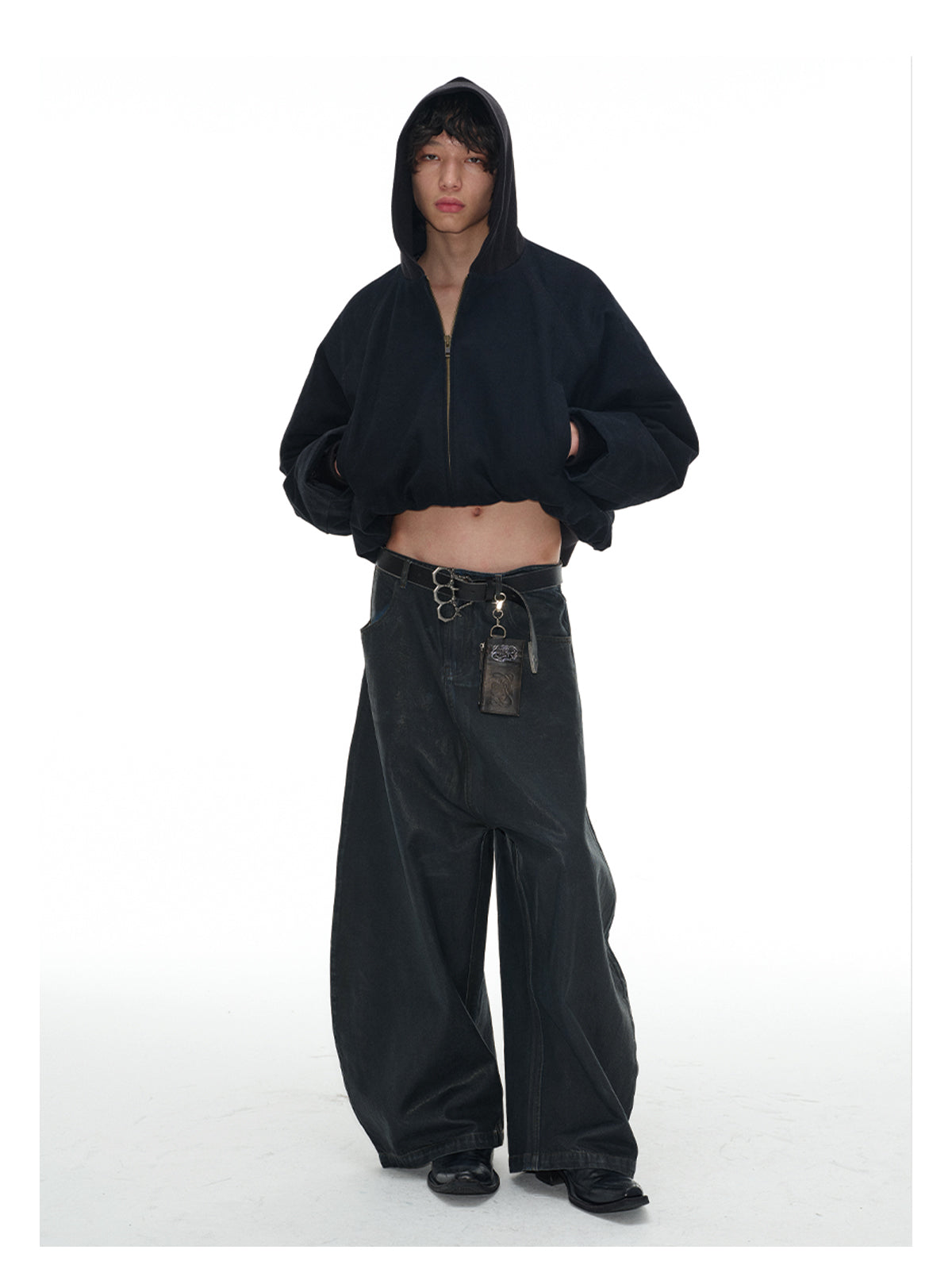 Hooded cotton jacket