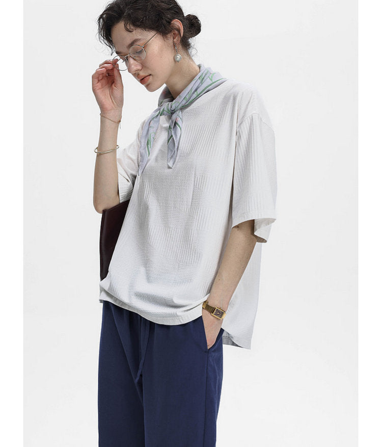 Basic and Simple Round-Neck T-Shirt