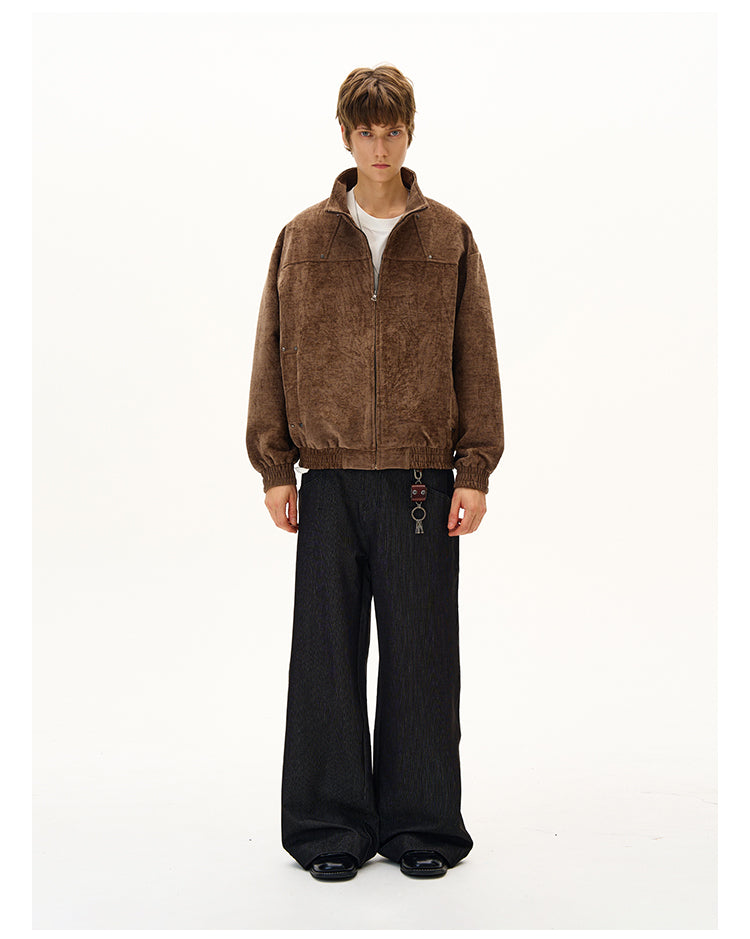 Imitation Suede Jacket