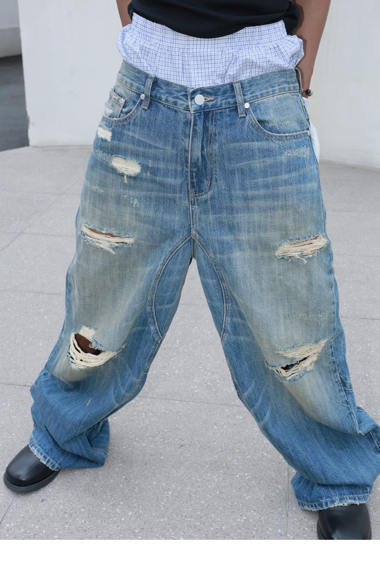 Baggy Straight Loose Jeans