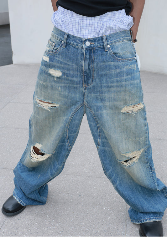 Baggy Straight Loose Jeans