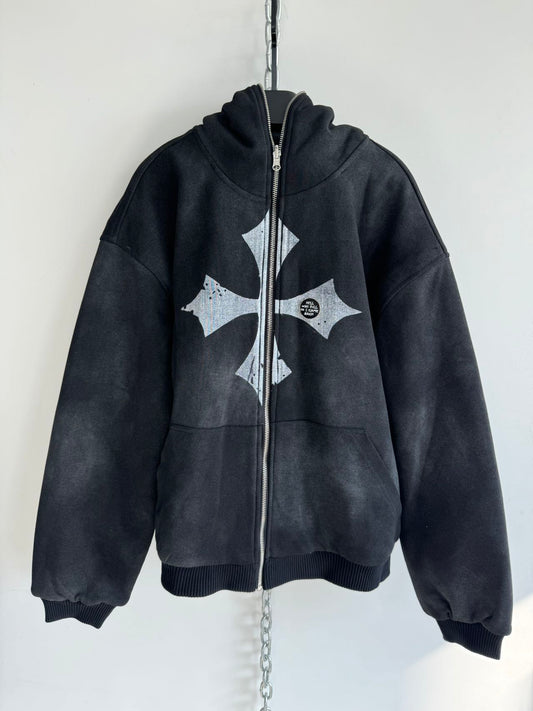 Reversible Washed Hooded Jacket