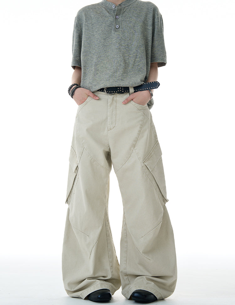 Deconstruction design casual pants