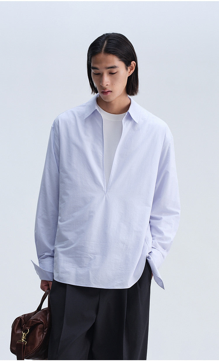V-Neck Double-Layer Shirt