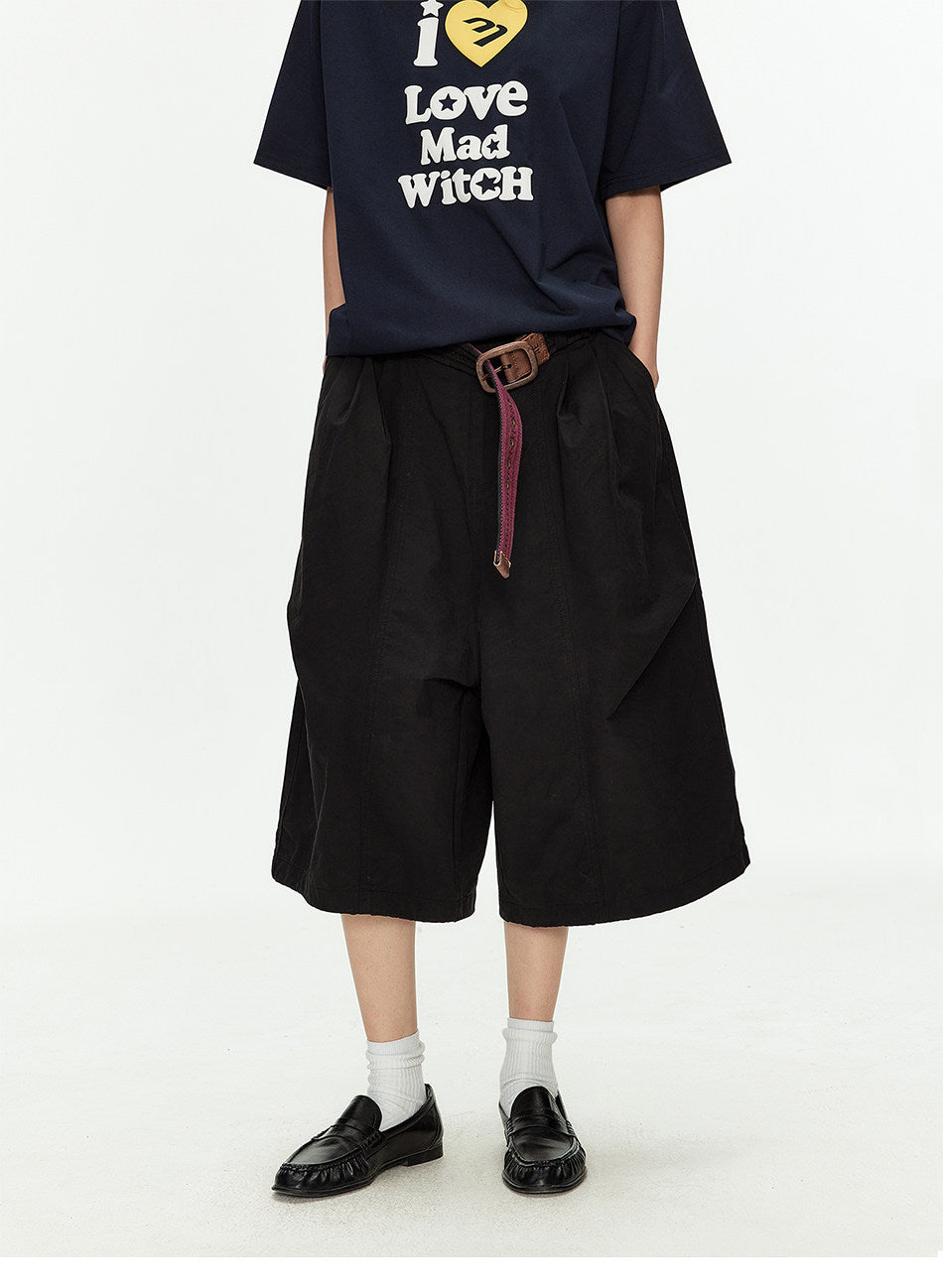 Mesh-Pocket Casual Shorts