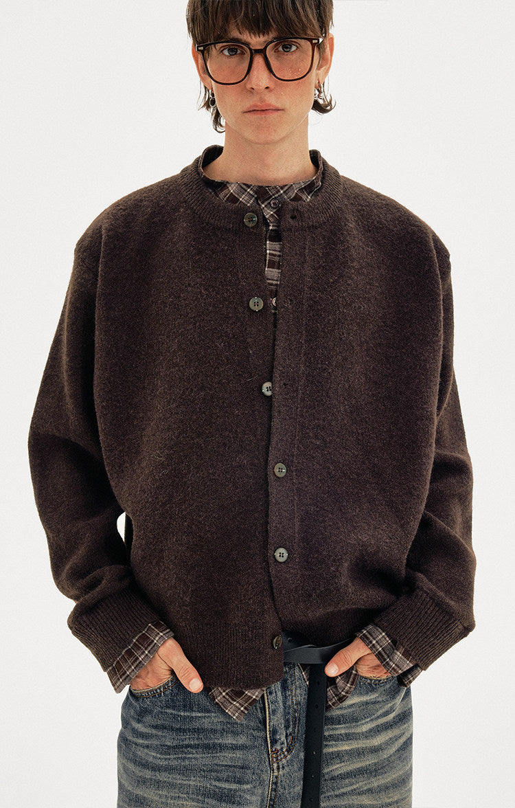 Faux Two-Piece Cardigan